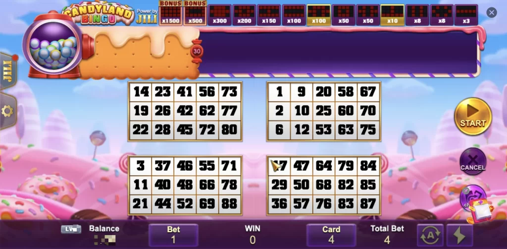 Candyland Bingo Slot Game